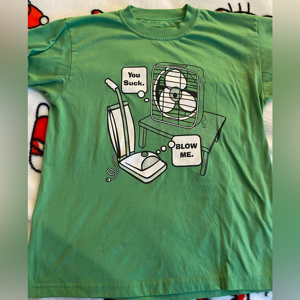 Y2K humor novelty graphic tee